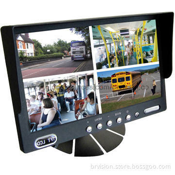 9-inch TFT LCD standalone monitor with sunvisor